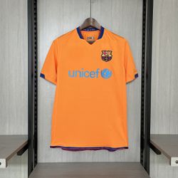Camisa Retrô Barcelona Away II 06/07 - Laranja - M... - BLACK NORDESTE ATK