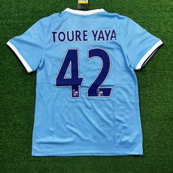 Camisa Manchester City Home I 13/14 - Touré Yaya #... - BLACK NORDESTE ATK