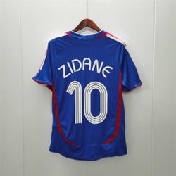 Camisa Retrô França Home I 2006 - Azul - Zidane #1... - BLACK NORDESTE ATK