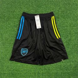 Short Arsenal 23/24 - Preto (Detalhes Verde/Azul) ... - CATALOGO