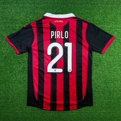 Camisa Retrô AC Milan Home I Pirlo #21 09/10 - Ver... - FUTCAMISA
