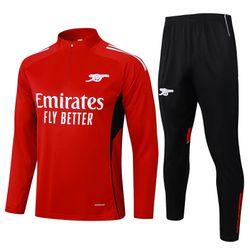 Conjunto Agasalho Meio Zíper Arsenal 24/25 - Verme... - BLACK NORDESTE ATK