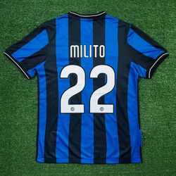 Camisa Retrô Inter de Milão Home I 09/10 - Diego M... - FUTCAMISA