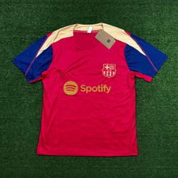 Camisa Barcelona Rosa/Azul 2024/25 - CONJ126 - PRONTA ENTREGA 