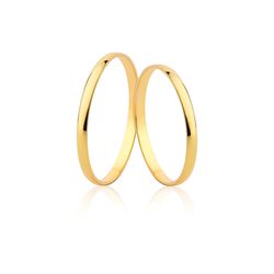 Alianças de ouro 18k - CM-17 - Fort Joias.com.br