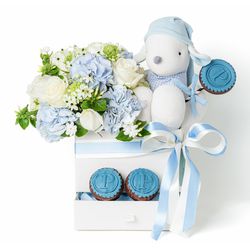 Box Flowers baby boy - 1 - FPATELIE