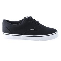 Tênis Casual Lona Leeds Preto Sola Branca Randall - 74893803... - 775 Franca