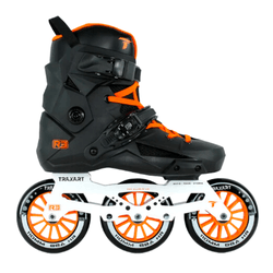 Patins New R3 Preto/Laranja- 110MM Abec-9 Cromo - 8694390500 - 775 Franca