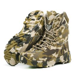 Bota Coturno Acero Camuflada Militar Airsoft Palmilha Em Gel - FRANBOOTS | Calçados em Couro