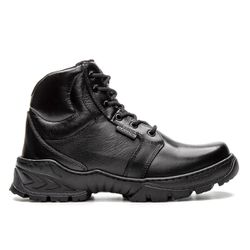 Bota Coturno Em Couro Militar Asphalt Preto - FRANBOOTS | Calçados em Couro