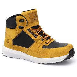 Tênis Landfeet Original Cano Alto Cushy #01 Amarelo - FRANBOOTS | Calçados em Couro