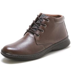 Bota Masculina Palmilha Gel Solado Borracha Ortopédica - FRANBOOTS | Calçados em Couro