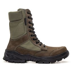 Bota Coturno Militar Couro Leopard Padrão Exército Brasileiro - FRANBOOTS | Calçados em Couro