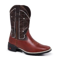 Bota Texana Country Masculina Cano Longo Marrom - FRANBOOTS | Calçados em Couro