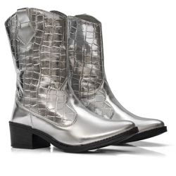 Bota Texana Botinha Western Feminina Cano Médio - FRANBOOTS | Calçados em Couro