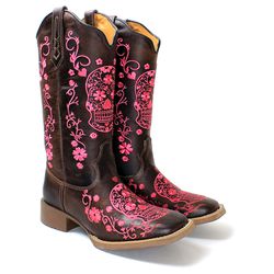 BOTA TEXANA FEMININA FRANCA BOOTS CAVEIRA MEXICANA... - FRANCABOOTS 
