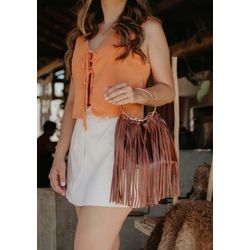 BOLSA EM COURO MARIANA - XF202501-1232 - FRANCABOOTS 