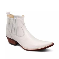 BOTINA MASCULINA COURO FLOATER MARFIM - SV202332 - FRANCABOOTS 