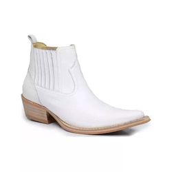 BOTINA MASCULINA COURO FLOATER BRANCO - SV202337 - FRANCABOOTS 