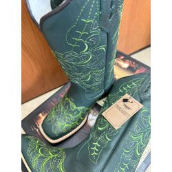 bota texana verde Beatriz Gomes - fb212456 - FRANCABOOTS 