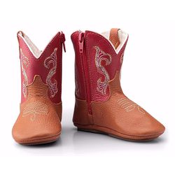 TEXANA BABY COUNTRY COURO VERMELHO - CP202122 - FRANCABOOTS 