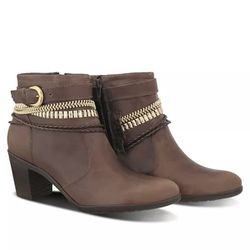 BOTA CANO CURTO 2360 COURO COR HAVANA - E601937/23... - FRANCABOOTS 