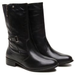 Bota Feminina Montaria Couro Legitimo Estilo Moder... - FRANCABOOTS 