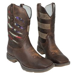 BOTA TEXANA MASCULINA COM RECORTES A LASER SOLA JU... - FRANCABOOTS 