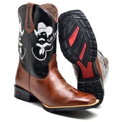 BOTA TEXANA COUNTRY MASCULINA BORDADA - LINHA ECO ... - FRANCABOOTS 