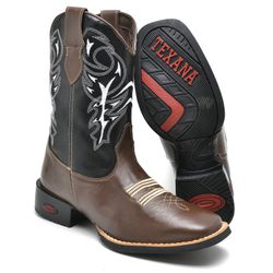 BOTA TEXANA COUNTRY MASCULINA BORDADA REPLICA- LIN... - FRANCABOOTS 