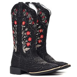 BOTA TEXANA FRANCA BOOTS BORDADA FLORAL HOPPER - ... - FRANCABOOTS 