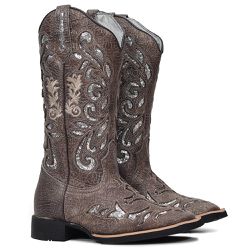 BOTA TEXANA COM RECORTES A LASER FRANCA BOOTS BORD... - FRANCABOOTS 