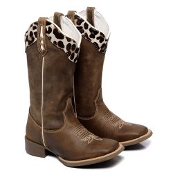 BOTA TEXANA FRANCA BOOTS FEMININA ANIMAL PRINT FB2... - FRANCABOOTS 
