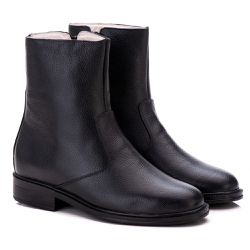 BOTA MASCULINA EM COURO PRETO COMFORT - r2022/6500... - FRANCABOOTS 