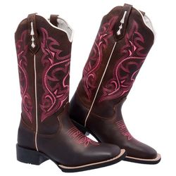 BOTA TEXANA HOPPER FEMININA BICO QUADRADO - FRANCA... - FRANCABOOTS 