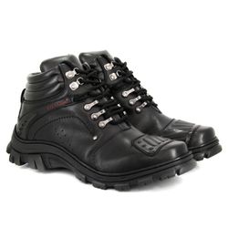 BOTA ADVENTURE EM COURO - PRETA - 401902 - FRANCABOOTS 