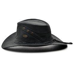 Chapeu Flopp 100 Couro Dobravel E Flexivel preto -... - FRANCABOOTS 