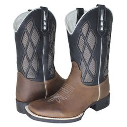 BOTA TEXANA MASCULINA 100% COURO RECORTES LASER - ... - FRANCABOOTS 