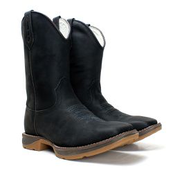 BOTA TEXANA MASCULINA SOLA JUMP PRETA FB - FB20202 - FRANCABOOTS 