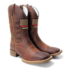 BOTA TEXANA MASCULINA BORDADA USA FB54 - FB202054 - FRANCABOOTS 