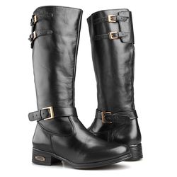 BOTA MONTARIA FEMININA CANO LONGO EM COURO - CP202... - FRANCABOOTS 