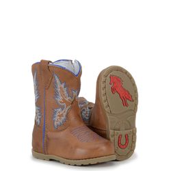 BOTA BABY TEXANA DE COURO AZUL - CP202034/080 - FRANCABOOTS 