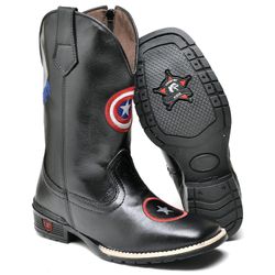 BOTA TEXANA COUNTRY INFANTIL BORDADA SUPER HERÓIS ... - FRANCABOOTS 