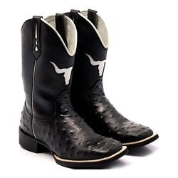 BOTA TEXANA BICO QUADRADO REPLICA AVESTRUZ - FRANC... - FRANCABOOTS 