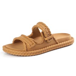 Sandália Papete Feminino - GAROAMARROM - FRANCA DISTRIBUIDORA