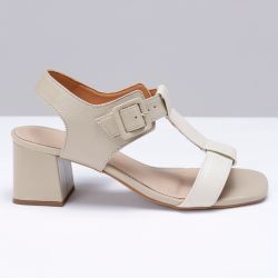 Sandália Sandália Salto Bloco Nozes - FRAN-5870N - FRANCINNE PLUS