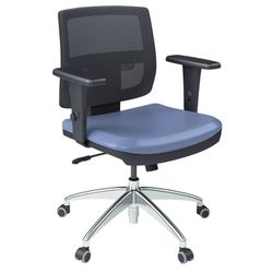 Cadeira Brizza Tela Executiva - Plaxmetal - cadei... - FRANCOLIVETTI