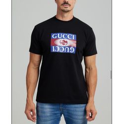 CAMISETA ALGODÃO EGIPCIO GUCCI - 9706 - FRANCO OUTLET