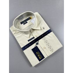 CAMISA SOCIAL MANGA CURTA LINHO RL - 30126 - FRANCO OUTLET