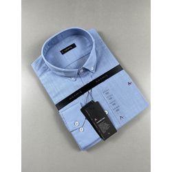 CAMISA SOCIAL MANGA LONGA AMS - 30113 - FRANCO OUTLET